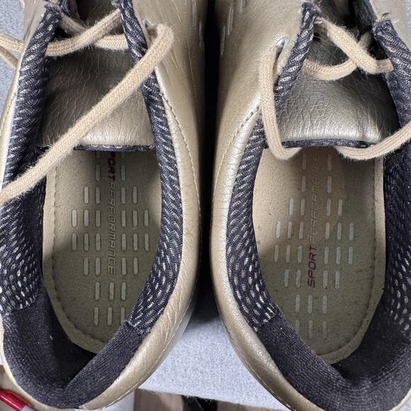 Vintage Gold Nike Air Sport Performance Shoes Womens 8 Golf Traction 314918-701 - Picture 3 of 12